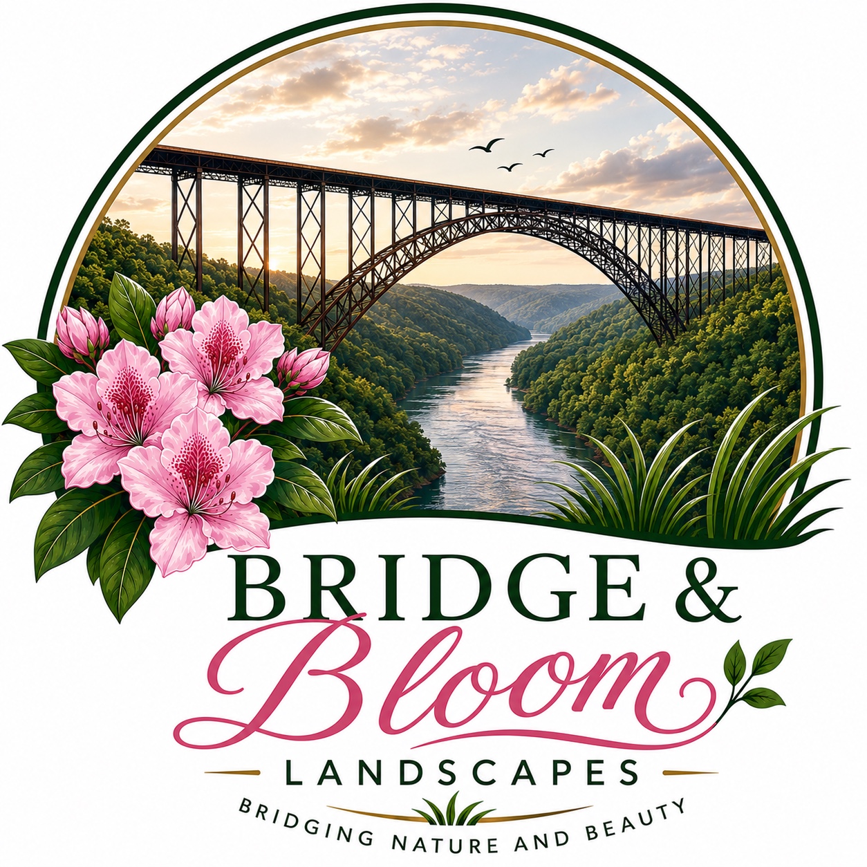 Bridge & Bloom Landscapes Logo